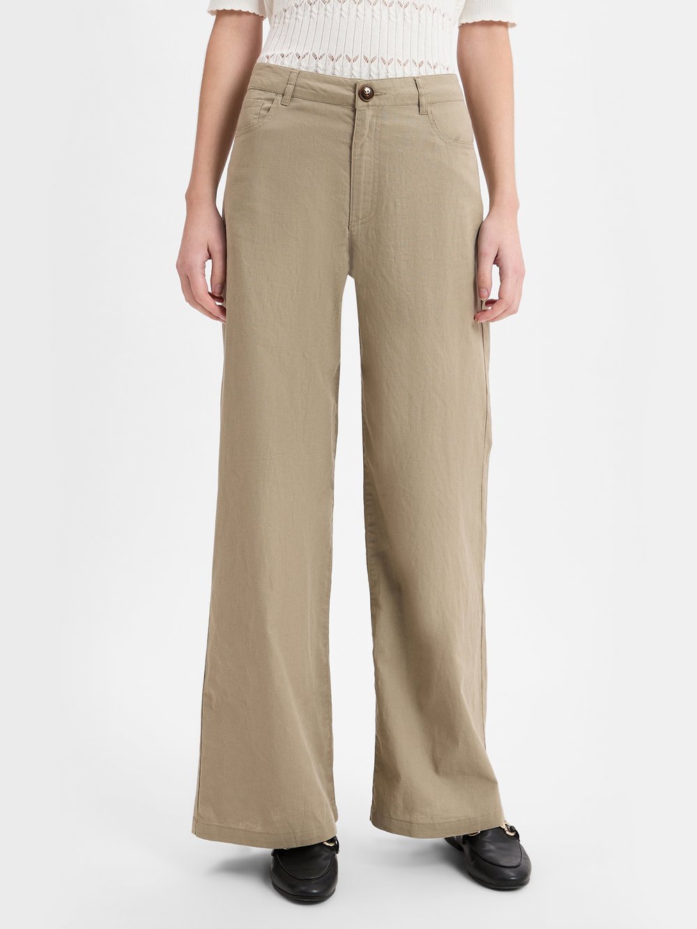 Franco Callegari Hose Damen Leinen