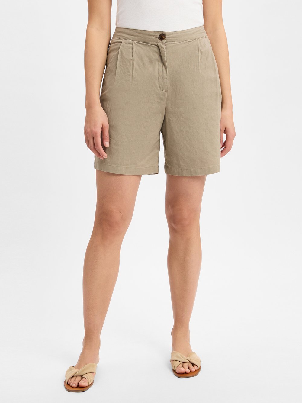 Franco Callegari Shorts mit Leinenanteil Damen