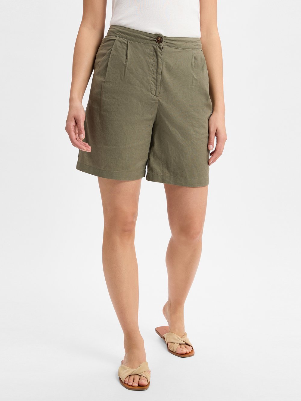 Franco Callegari Shorts mit Leinenanteil Damen