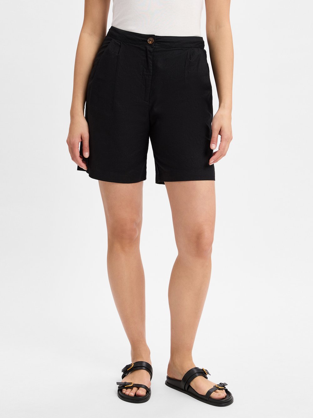 Franco Callegari Shorts mit Leinenanteil Damen