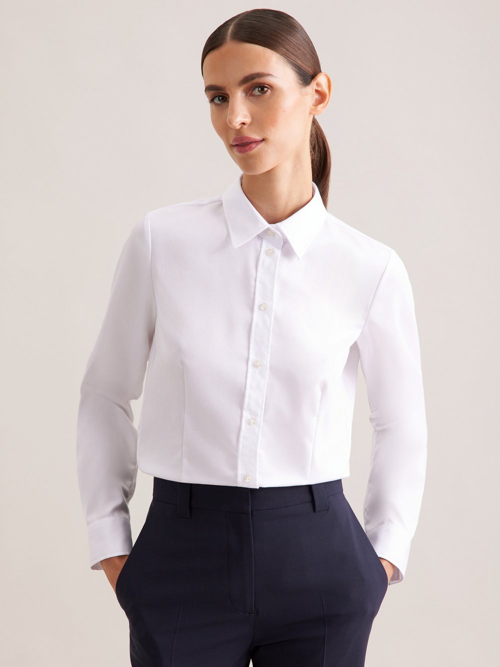 Seidensticker Business Hemd Herren Slim Fit Baumwolle bedruckt