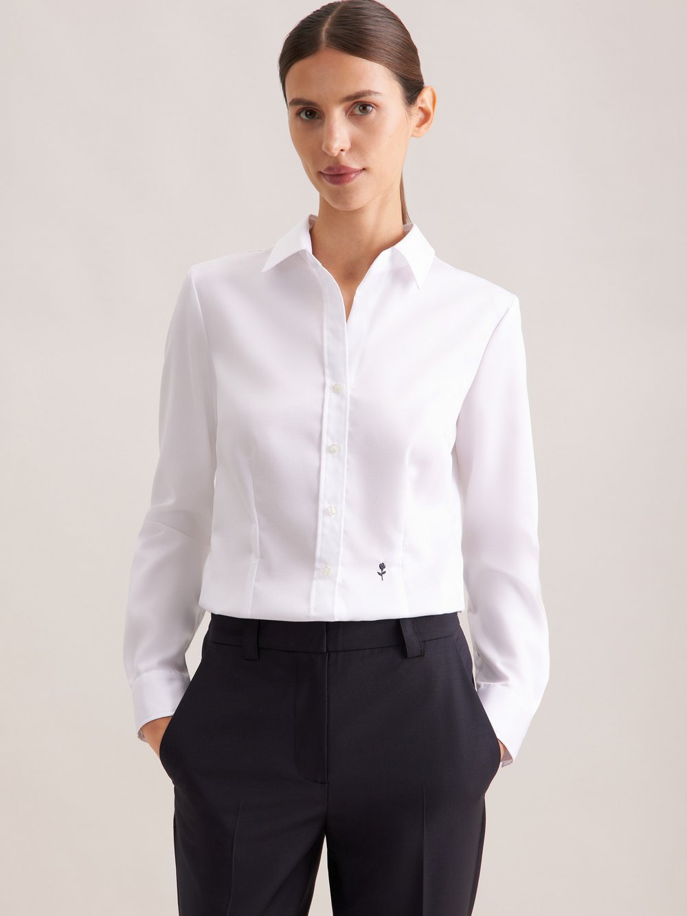 Seidensticker Business Hemd Herren Slim Fit Baumwolle bedruckt