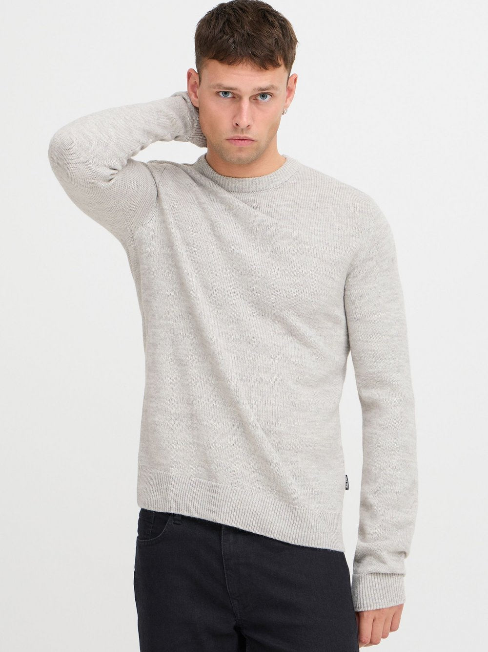 BLEND Strickpullover Herren meliert