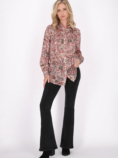 Usha Bluse Damen gemustert