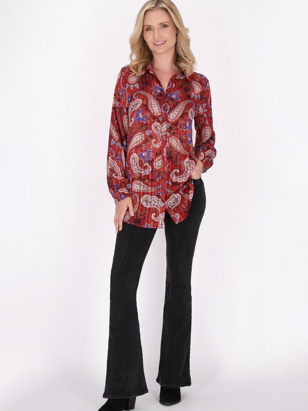 Usha Bluse Damen gemustert