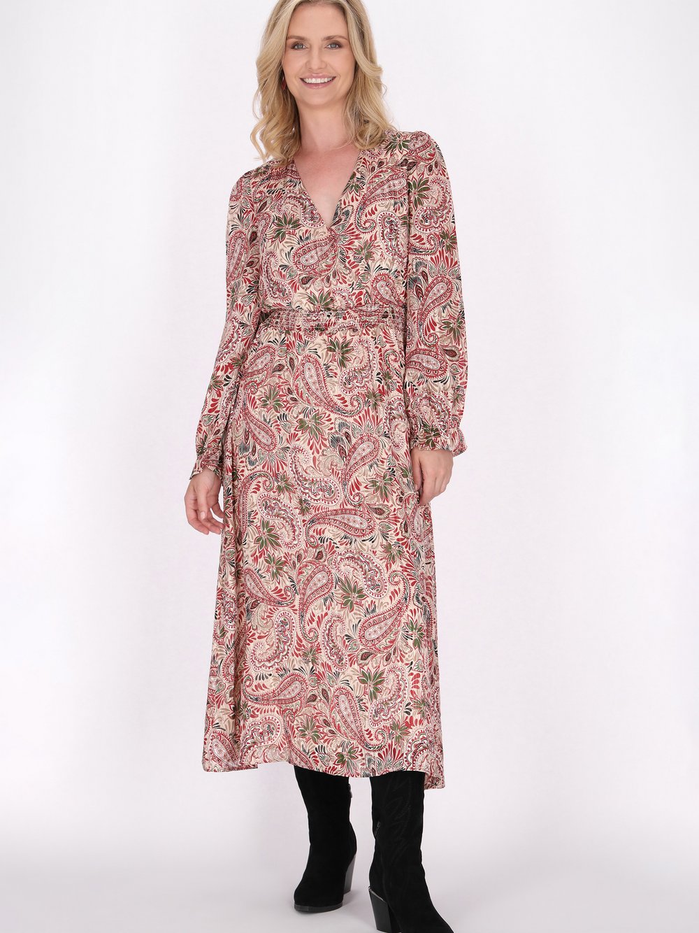 Usha Kleid Damen gemustert