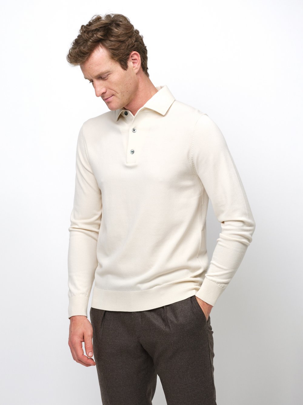 Profuomo Poloshirt Herren Lyocell