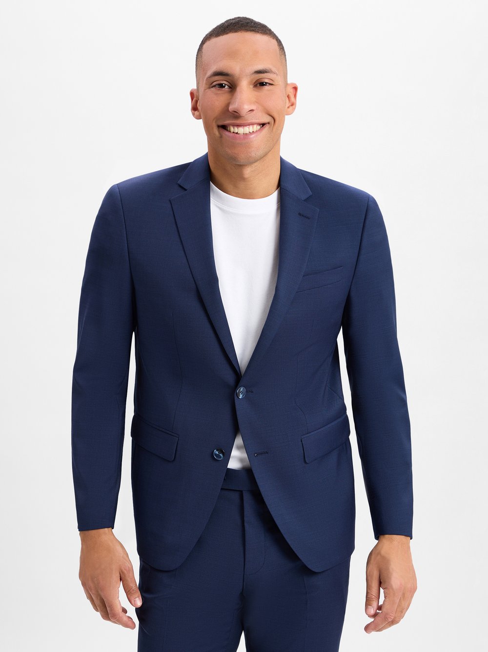 Daniel Hechter Baukasten-Sakko mit Schurwoll-Anteil Herren Modern Fit Schurwolle strukturiert