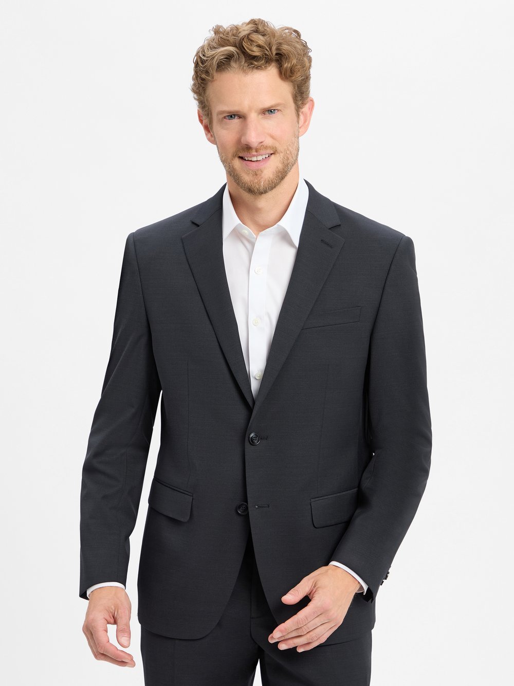 Daniel Hechter Baukasten-Sakko Herren Modern Fit Schurwolle strukturiert