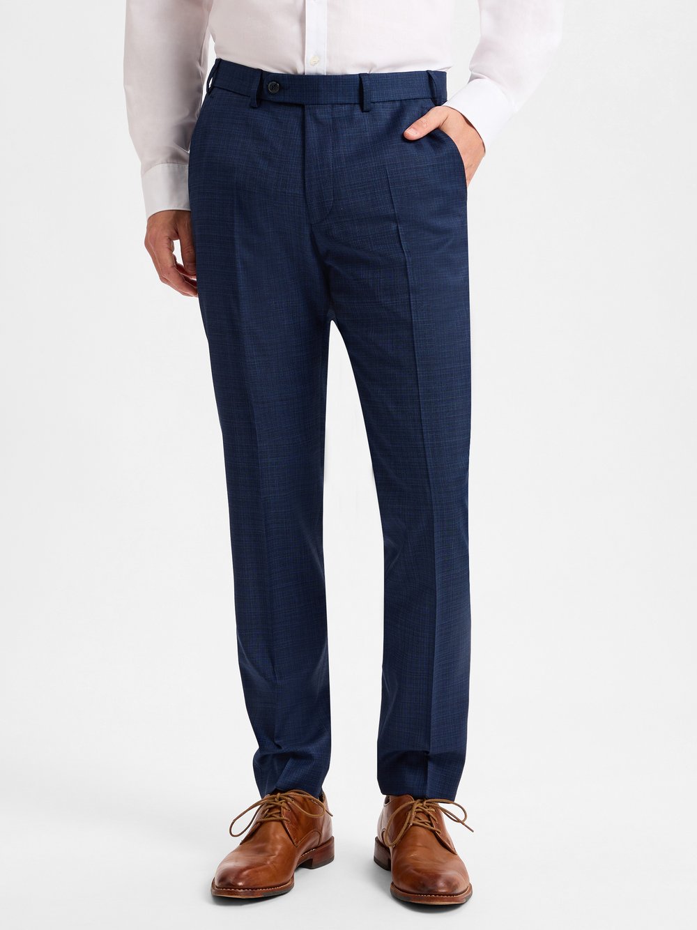 Digel Baukasten-Hose Herren Modern Fit Schurwolle kariert