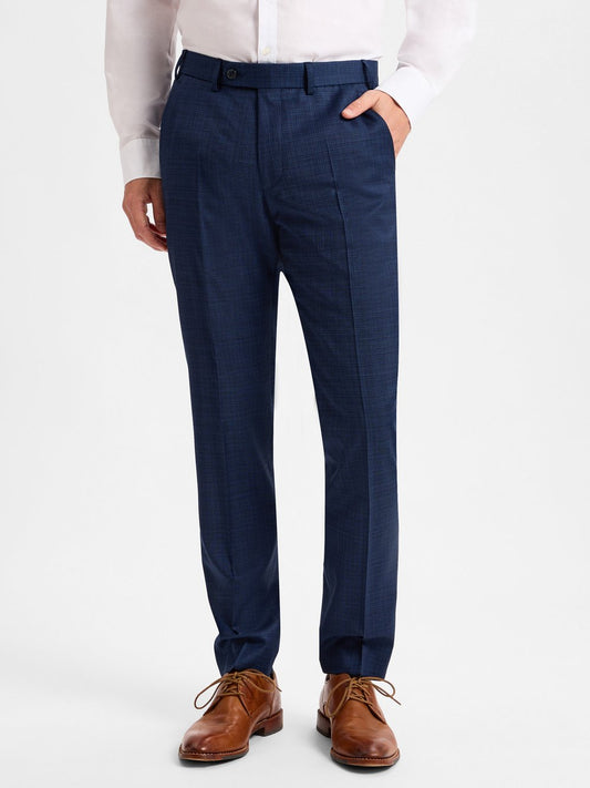 Digel Baukasten-Hose Herren Modern Fit Schurwolle kariert