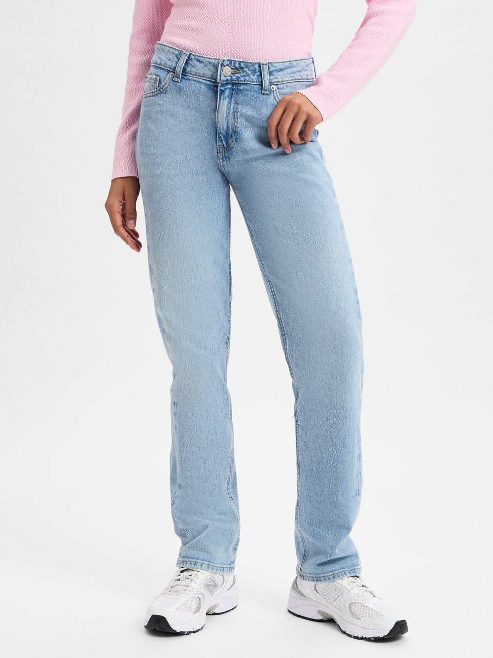 JJXX Straight-fit -Jeans -JXNice SL Straight MW Damen Baumwolle