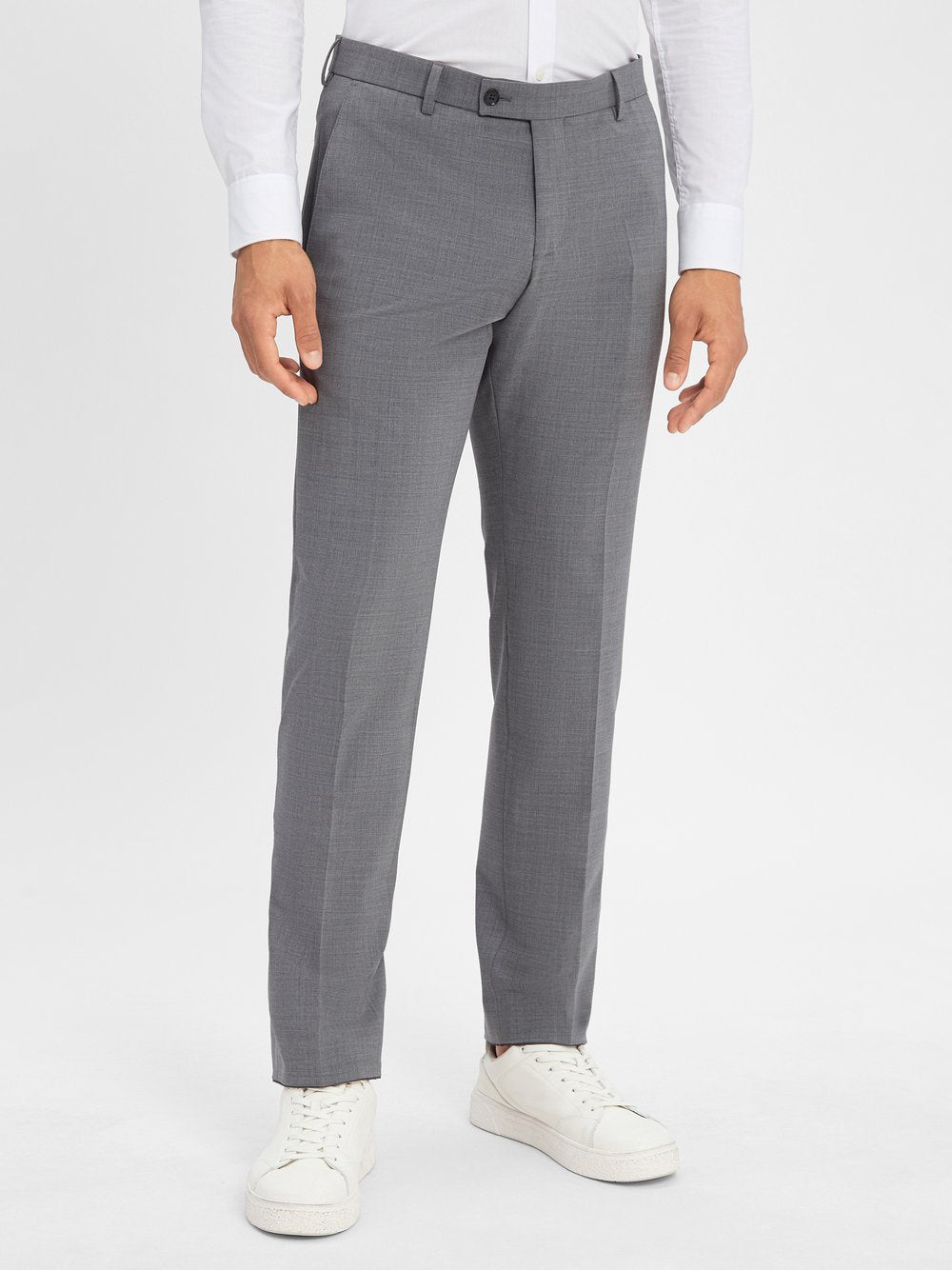 Finshley & Harding Baukasten-Hose Herren Modern Fit meliert