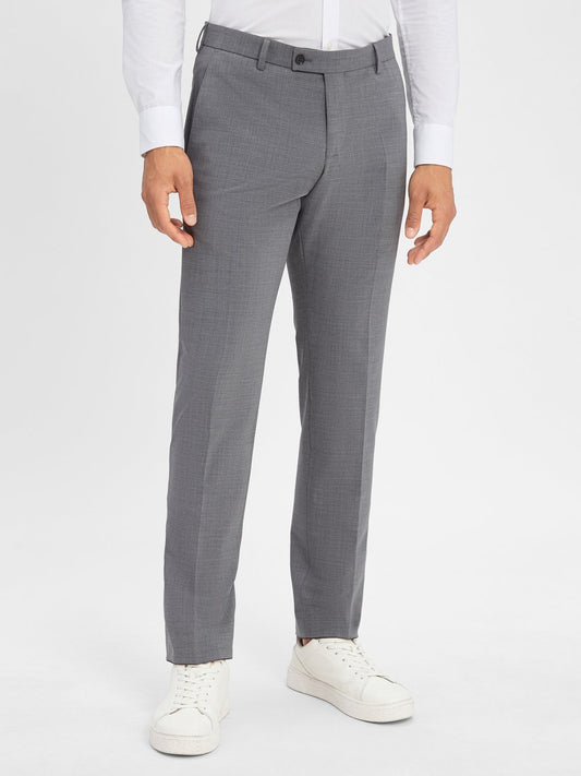 Finshley & Harding Baukasten-Hose Herren Modern Fit meliert