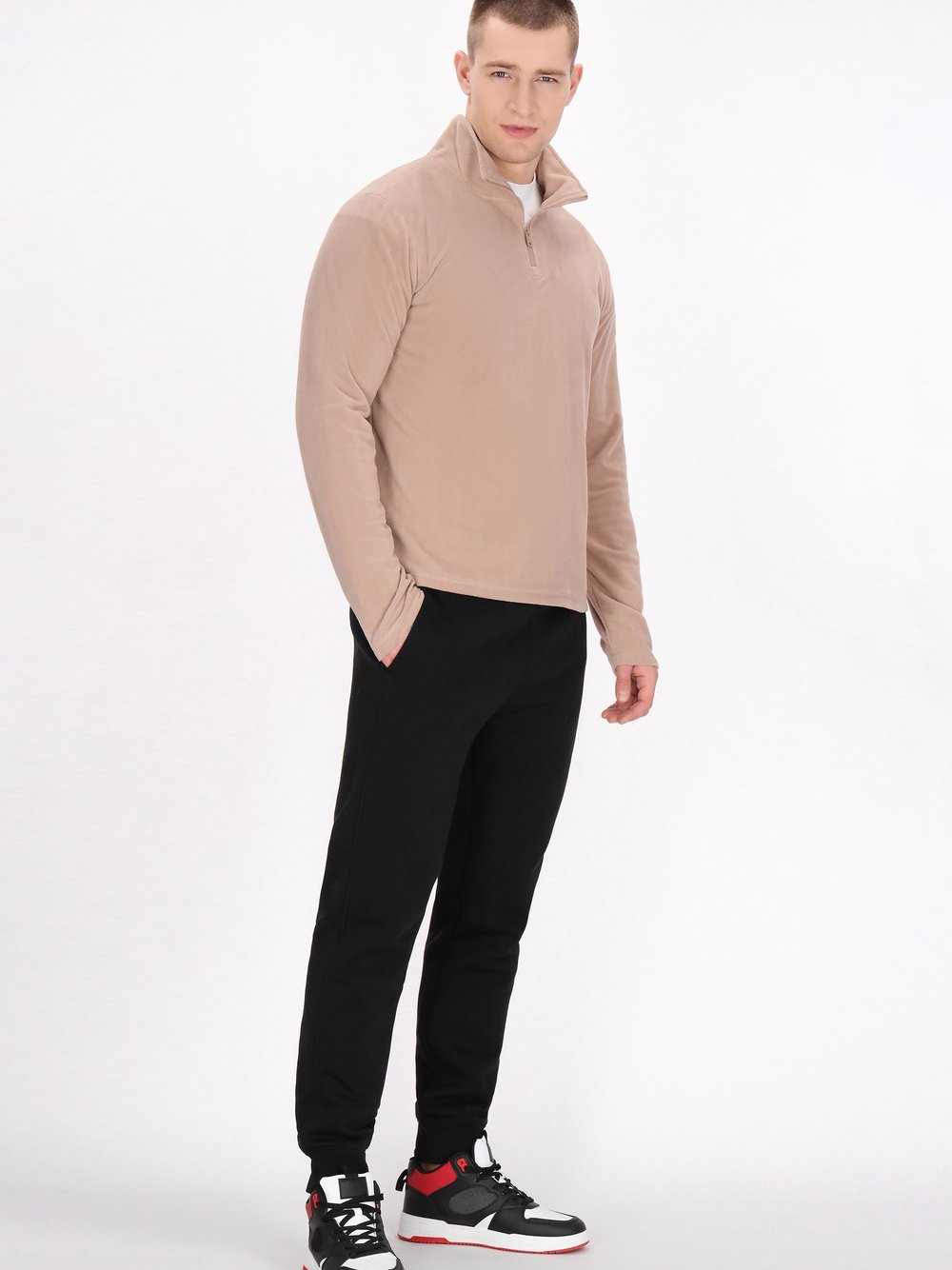 Mo Fleecepullover Herren