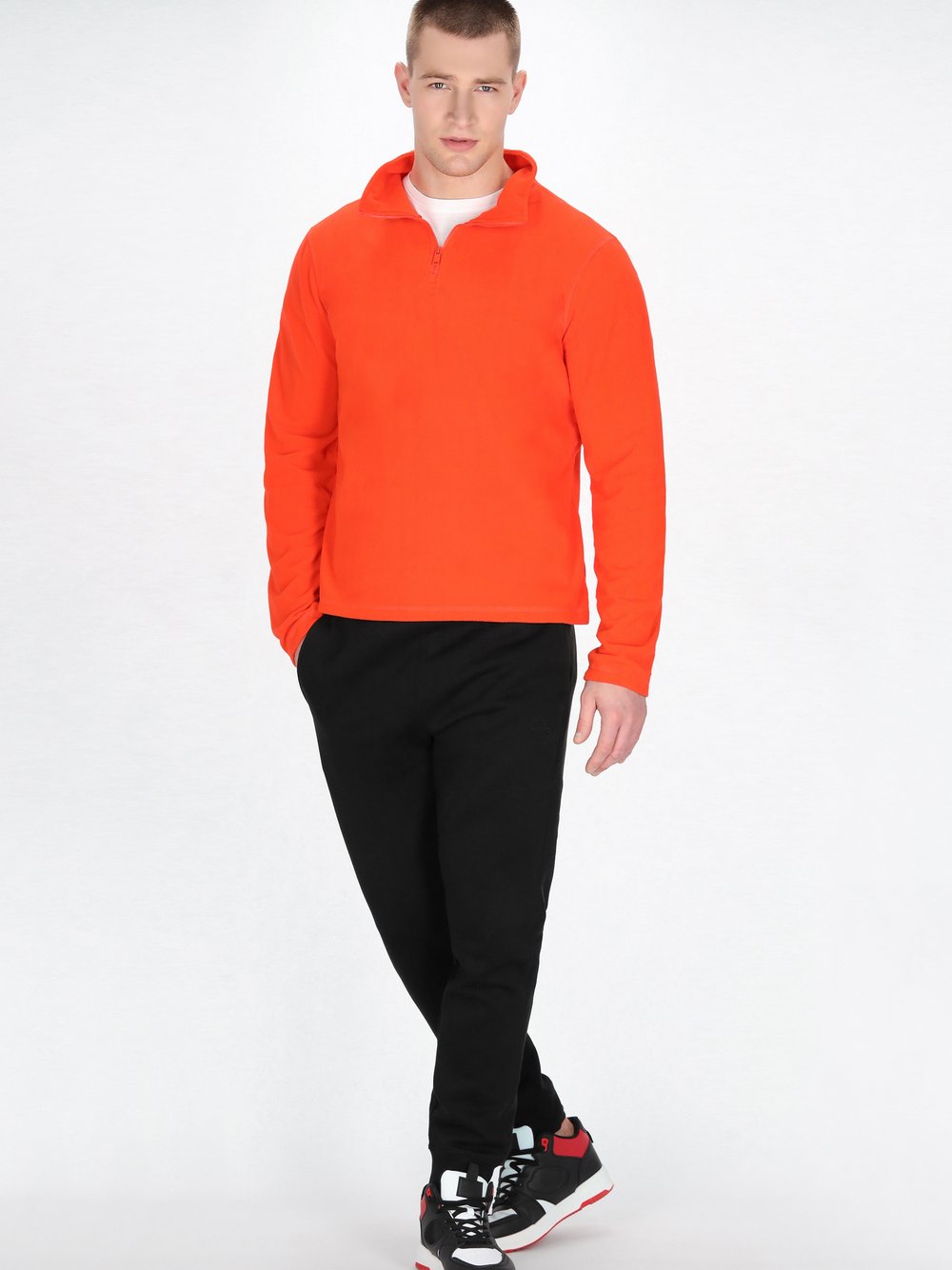 Mo Fleecepullover Herren