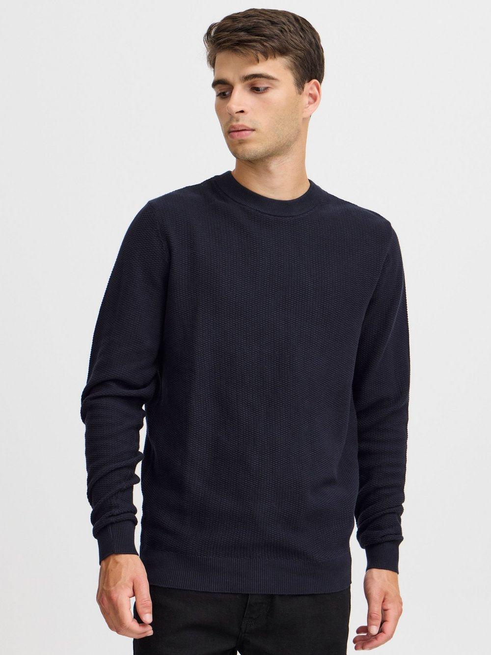 BLEND Strickpullover Herren meliert