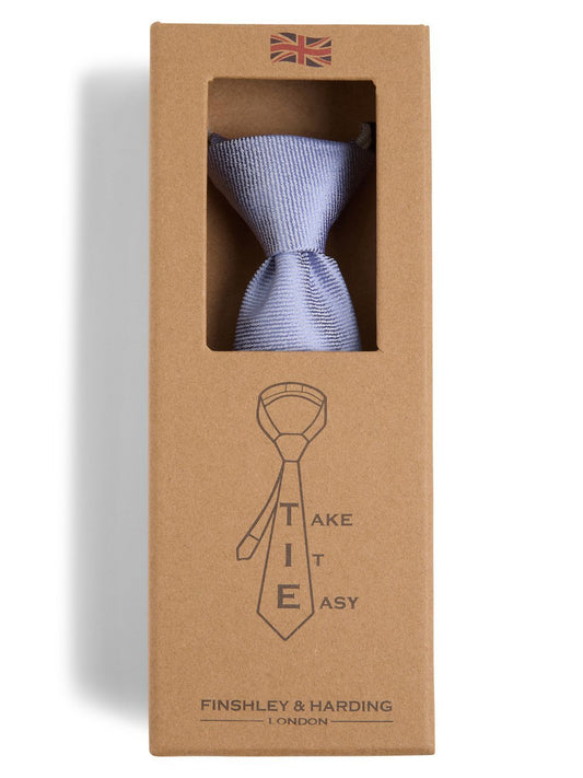 Finshley & Harding London Reißverschluss-Krawatte aus Seide Herren strukturiert