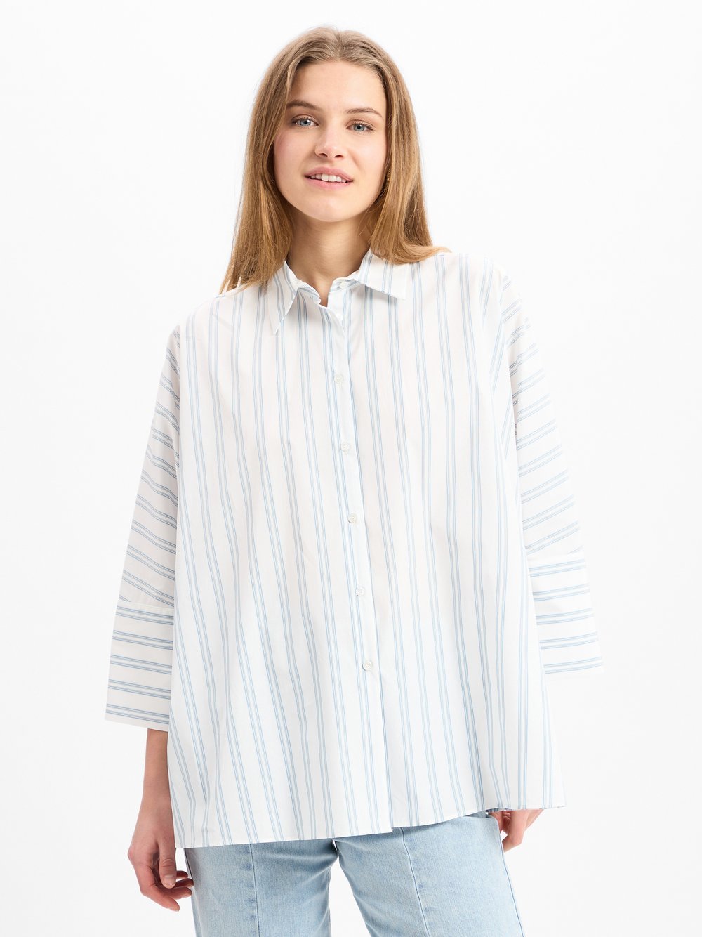 Weekend Max Mara Hemdbluse Damen Baumwolle gestreift