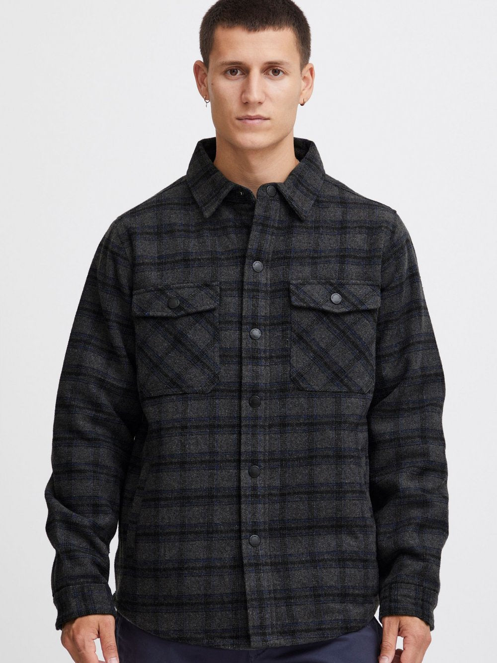 Indicode Hemdjacke Herren kariert