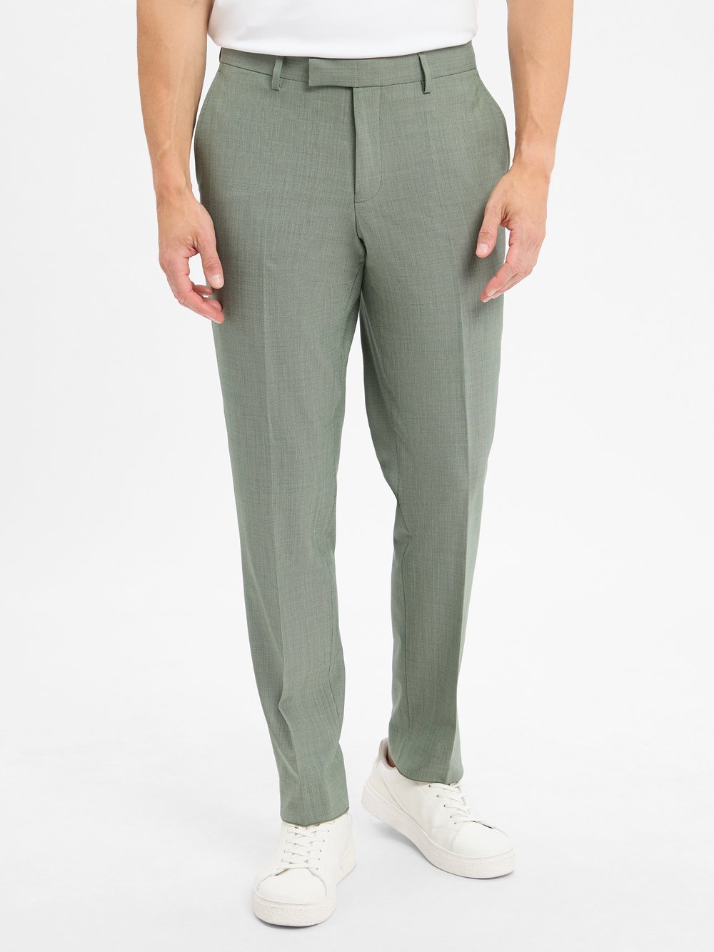 Pierre Cardin Anzug-Hose Herren Regular Fit Schurwolle gemustert