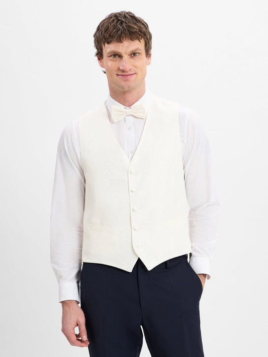 Digel Baukastenanzug-Weste Herren Modern Fit Viskose gemustert