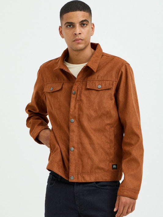 BLEND Lederimitatjacke Herren