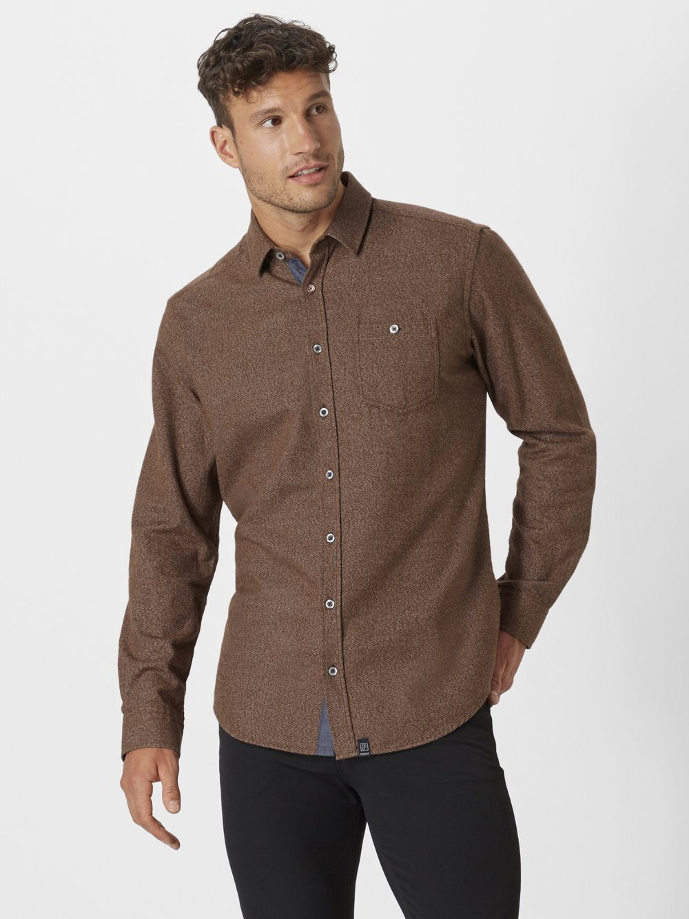 Paddock`s Baumwollhemd Herren Regular Fit Baumwolle gemustert