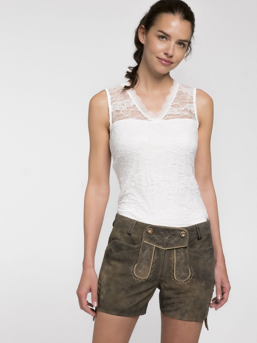 Spieth & Wenksy Lederhosen Damen bedruckt