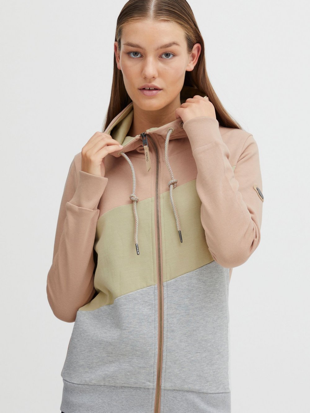 OXMO Kapuzensweatjacke Damen