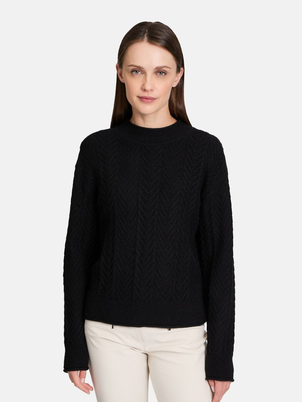 Betty Barclay Grobstrick-Pullover Damen Viskose gemustert