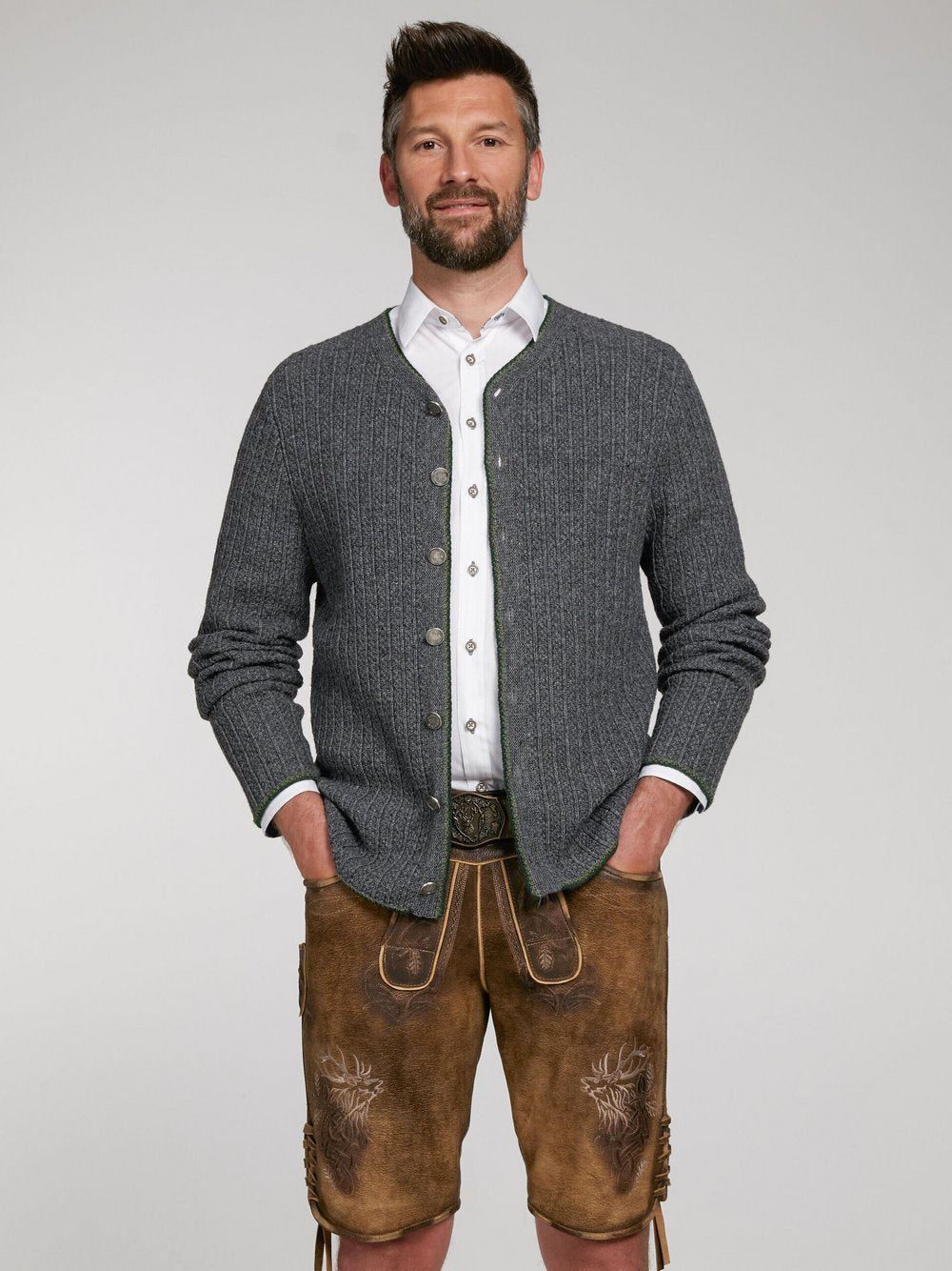 Spieth & Wenksy Trachtenstrickjacke Herren Wolle