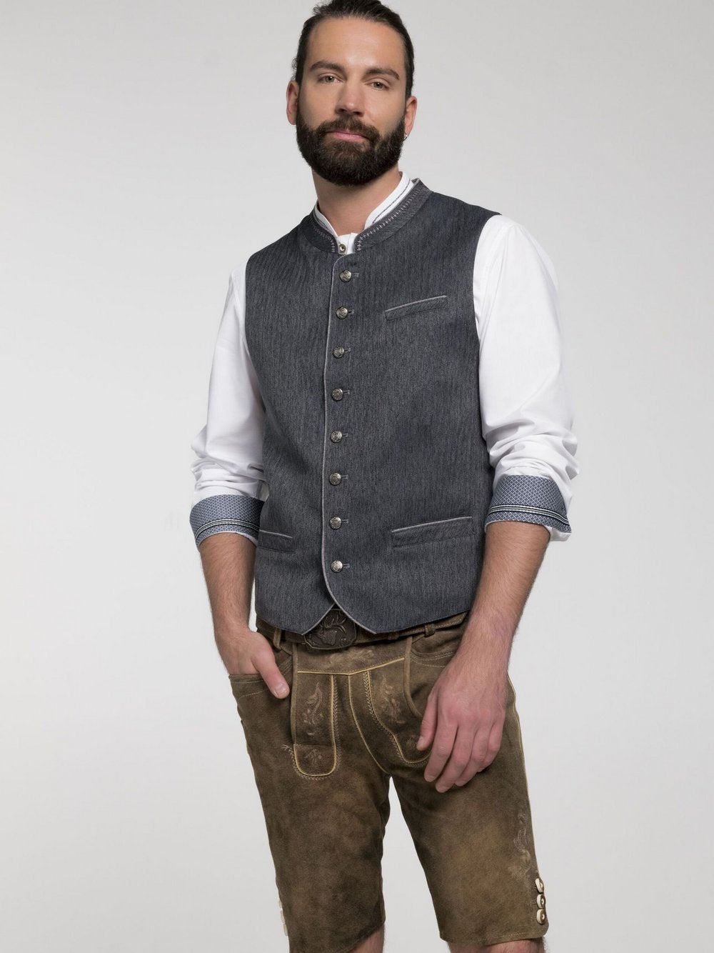 Spieth & Wenksy Trachtenwesten Herren Slim Fit