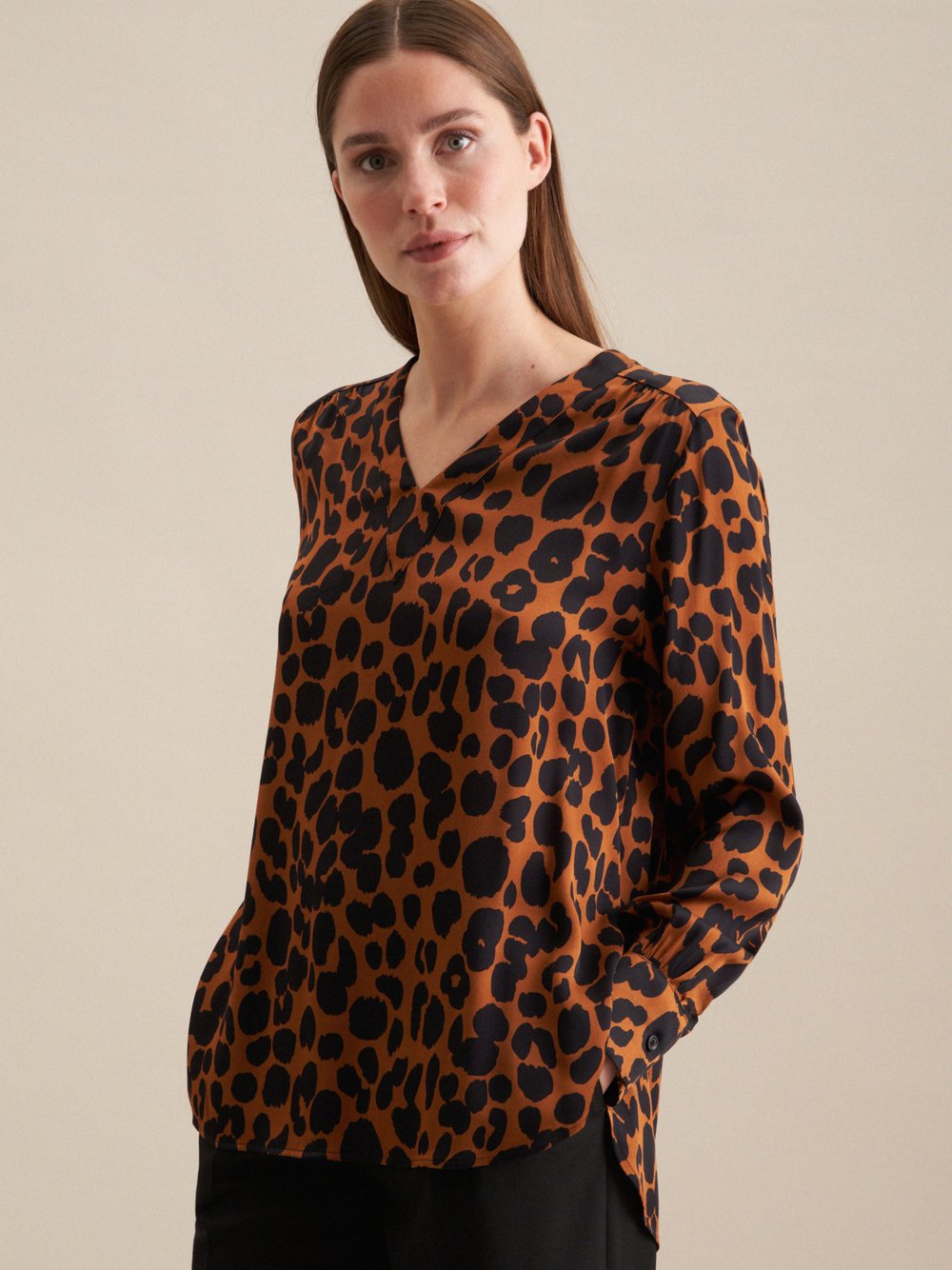 Seidensticker Business Hemd Herren Slim Fit Baumwolle bedruckt