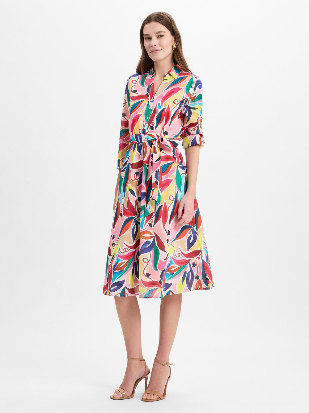 More & More Freizeitkleid Damen Baumwolle gemustert