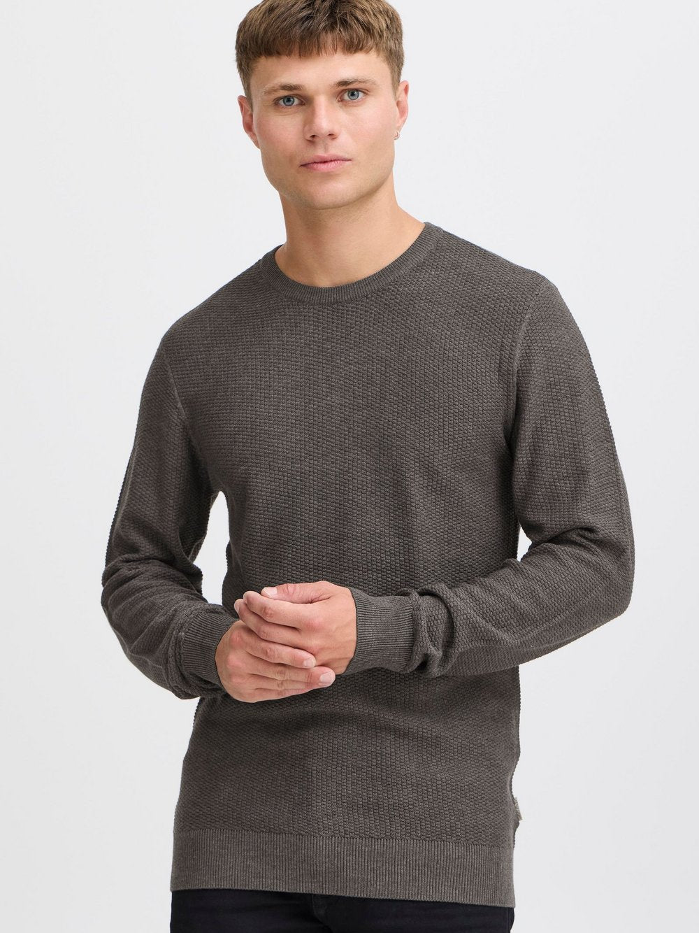 BLEND Strickpullover Herren meliert