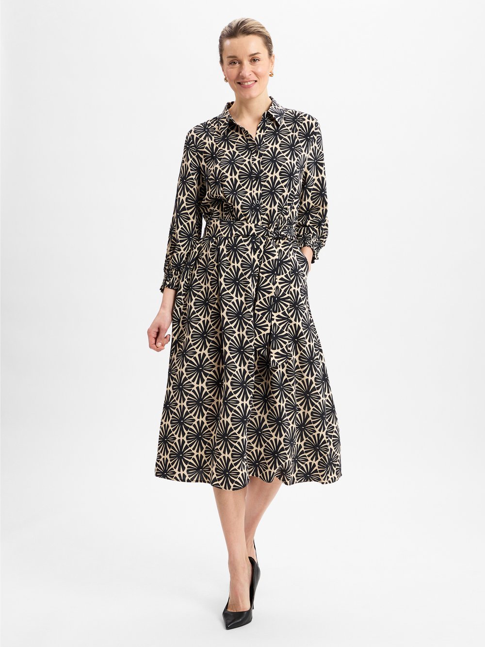 More & More Blusenkleid Damen Viskose gemustert