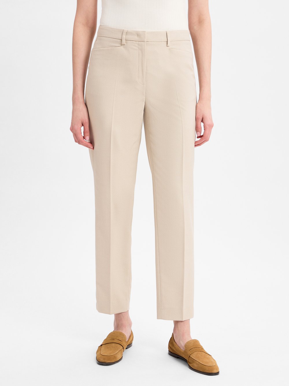 More & More Businesshose Damen strukturiert