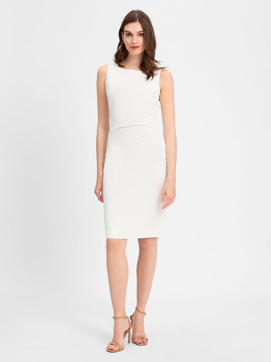 Marie Lund Etuikleid Damen Baumwolle strukturiert