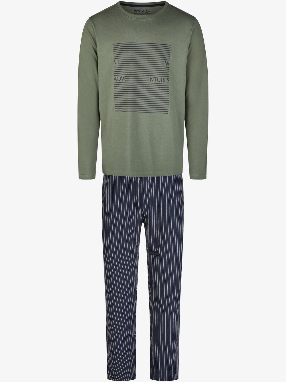 Phil & Co. Berlin Pyjama Herren Jersey bedruckt