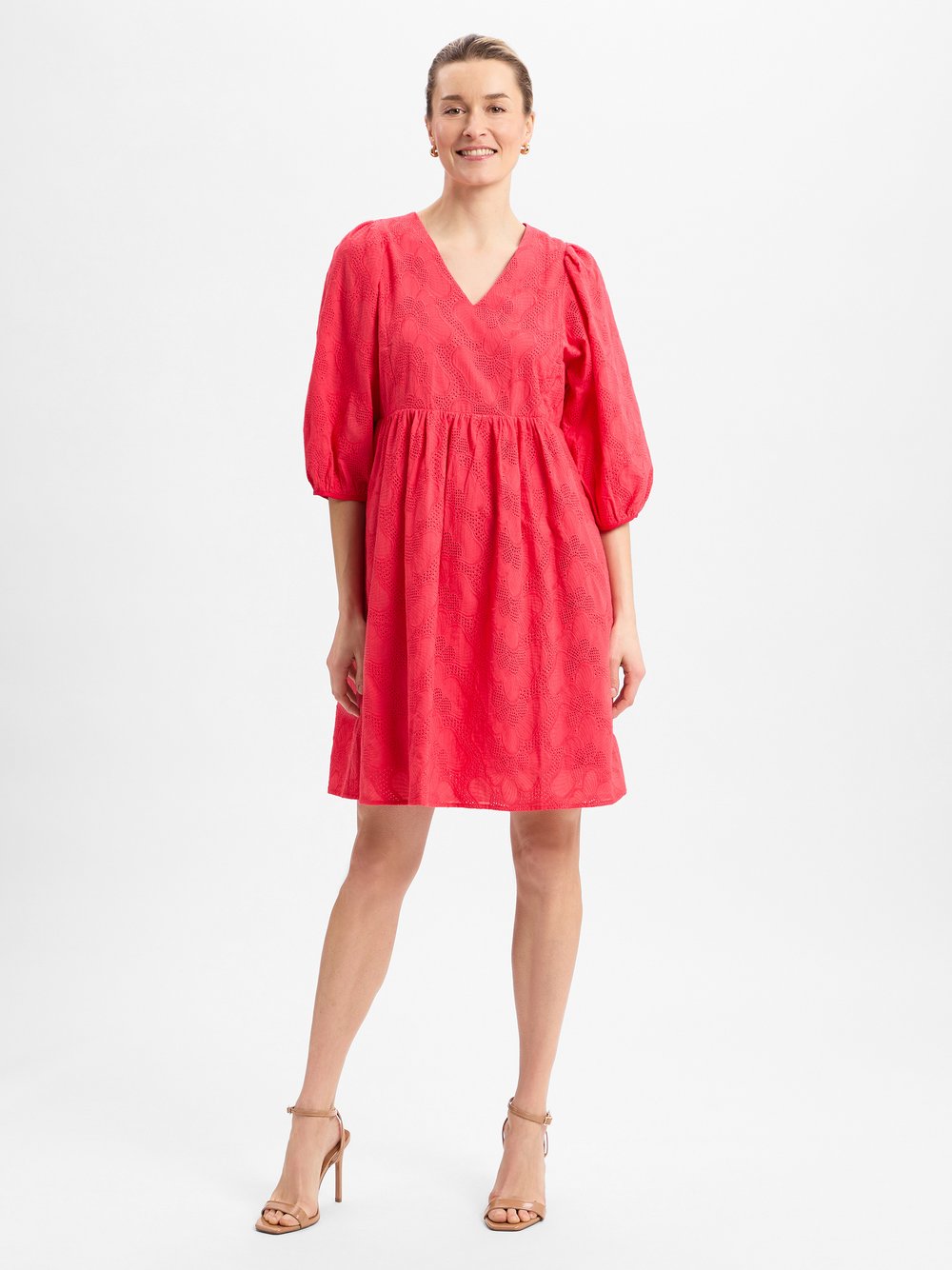 Nümph Freizeitkleid Damen Baumwolle strukturiert