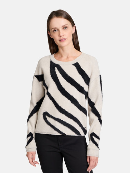 Betty & Co Strickpullover Damen Polyamid gemustert