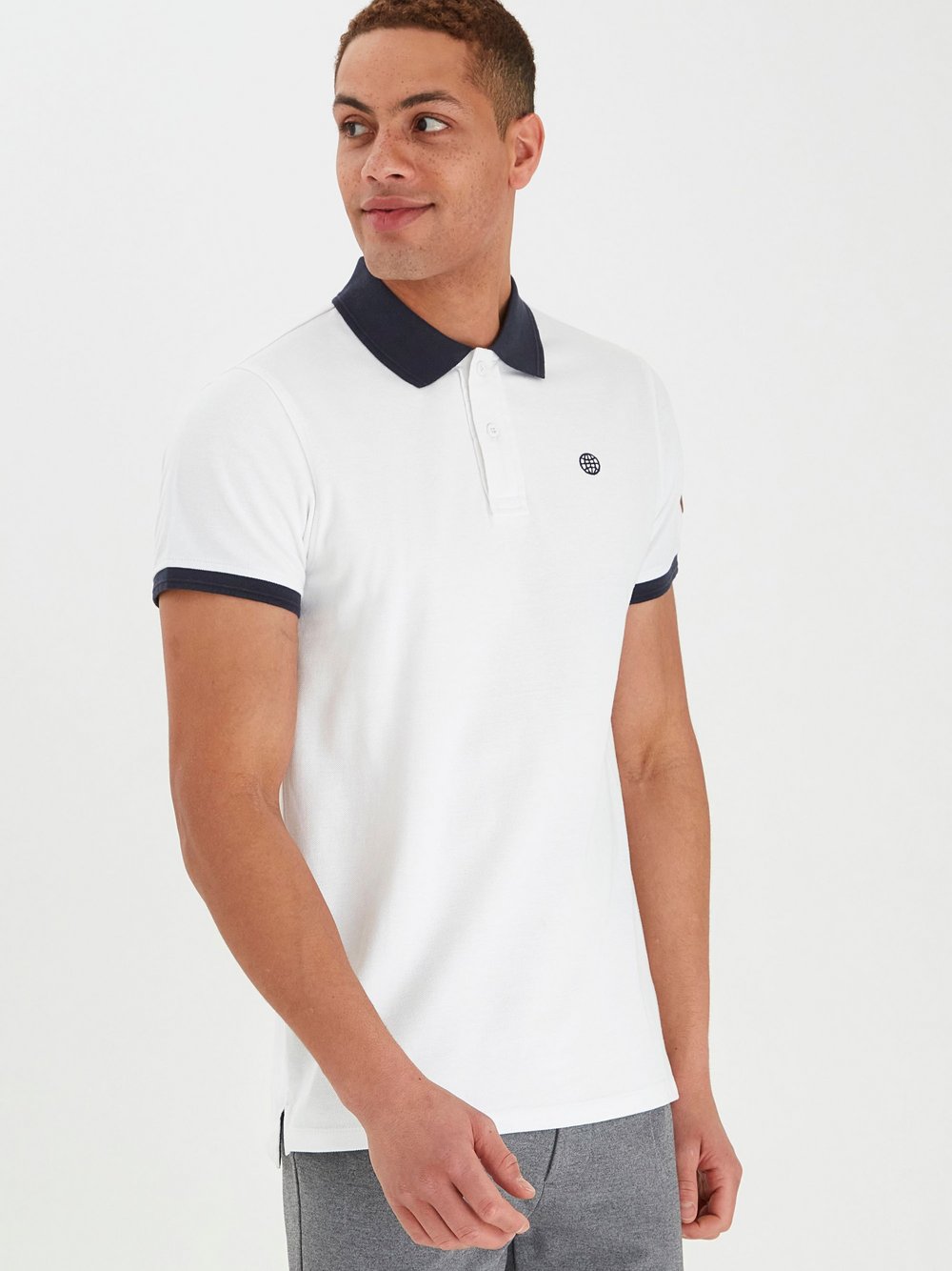 BLEND Poloshirt Herren Baumwolle