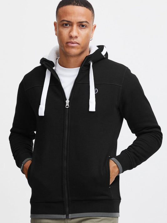 Solid Kapuzensweatjacke Herren Baumwolle