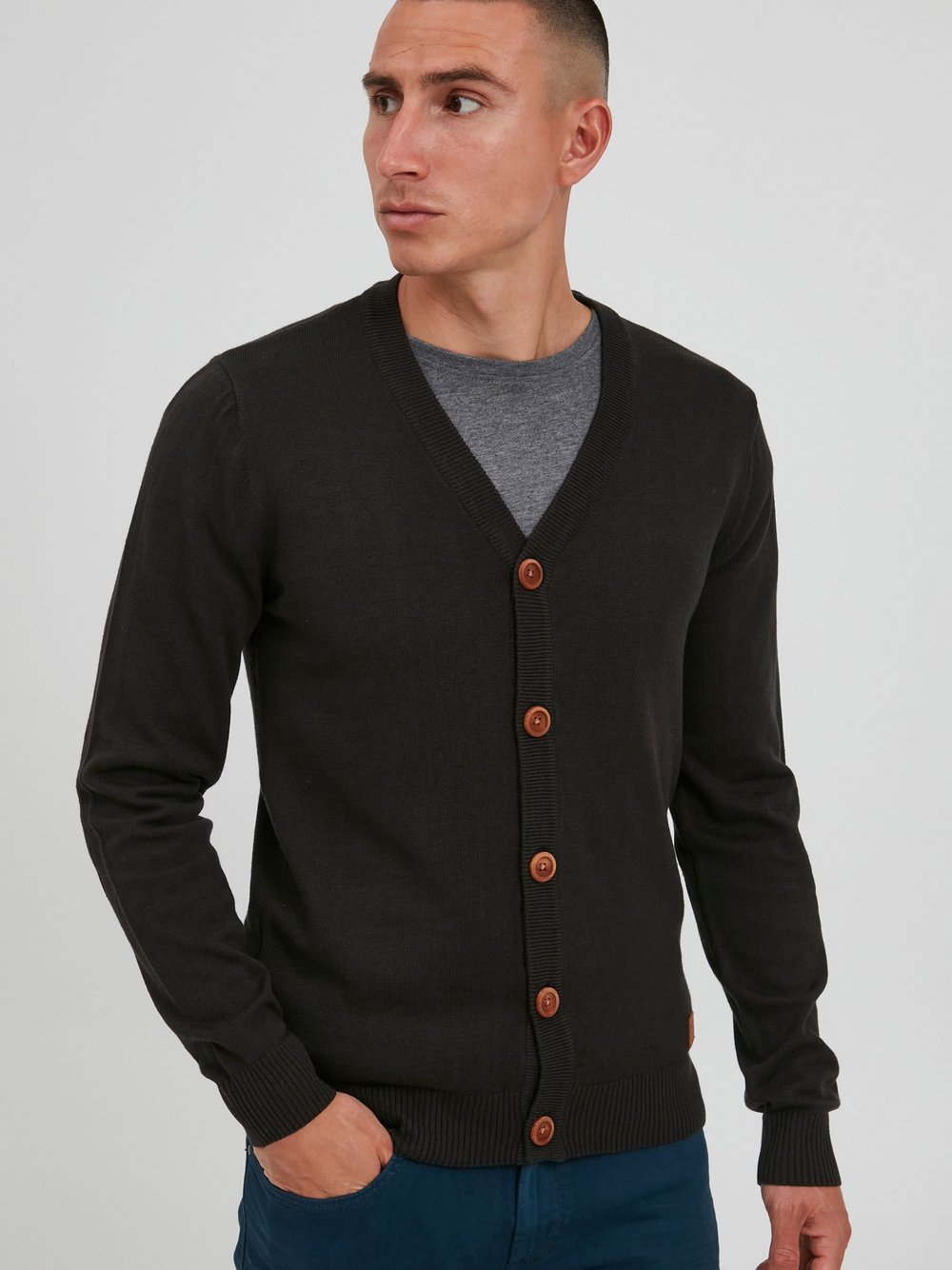 BLEND Cardigan Herren Baumwolle
