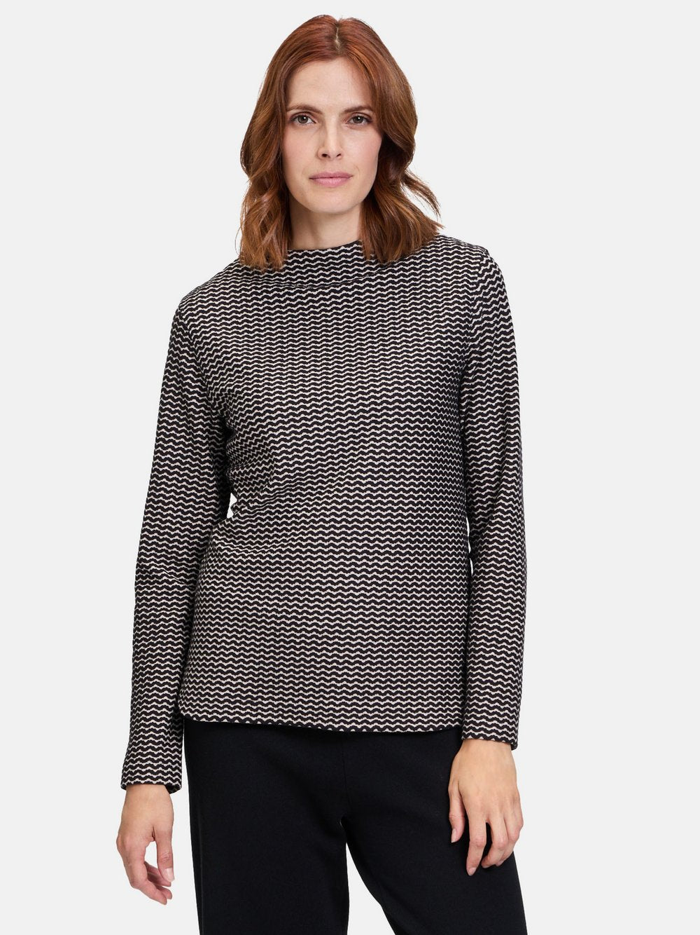 Betty & Co Casual-Shirt Damen Baumwolle gemustert