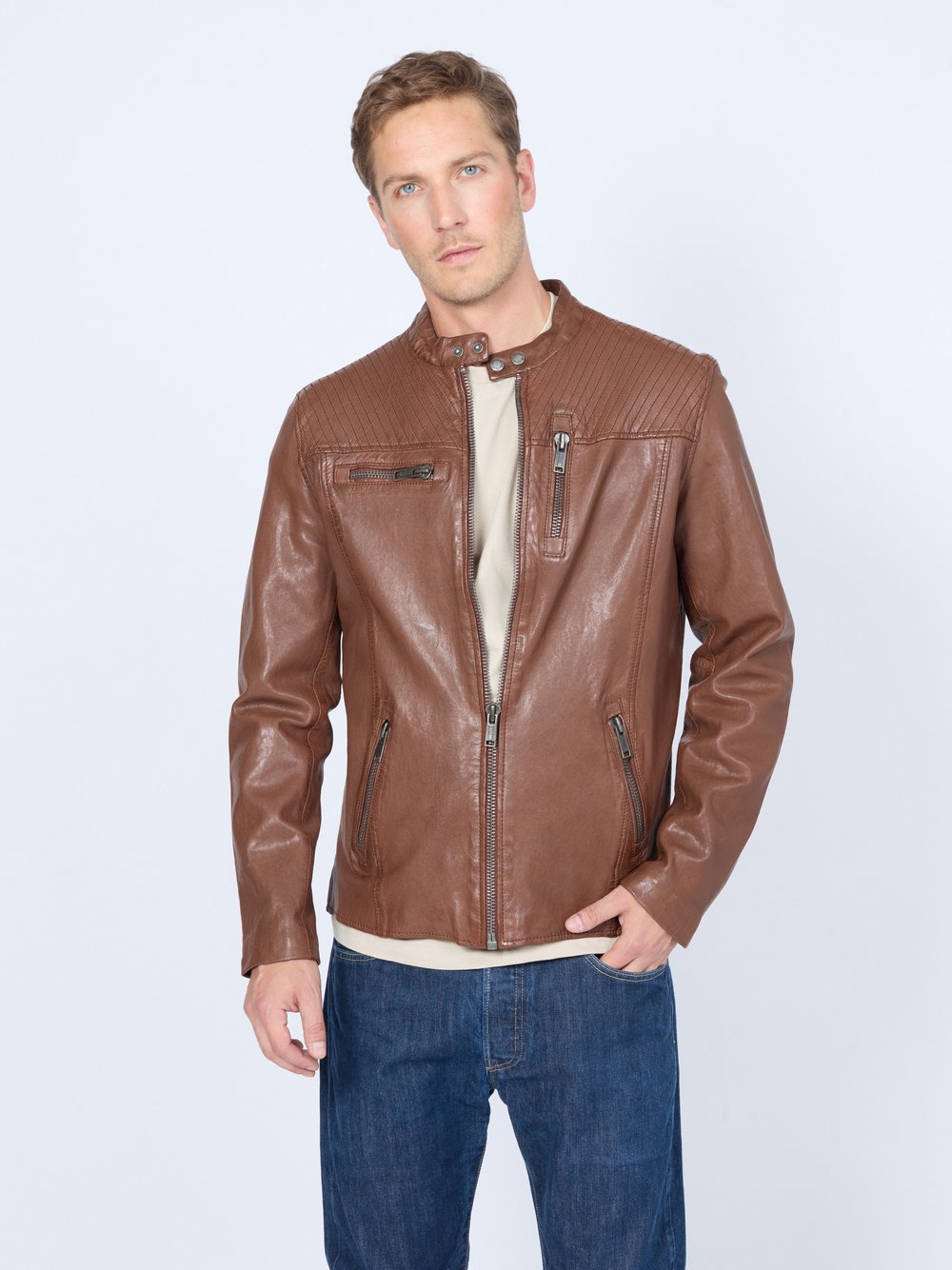 Mustang Lederjacke Herren