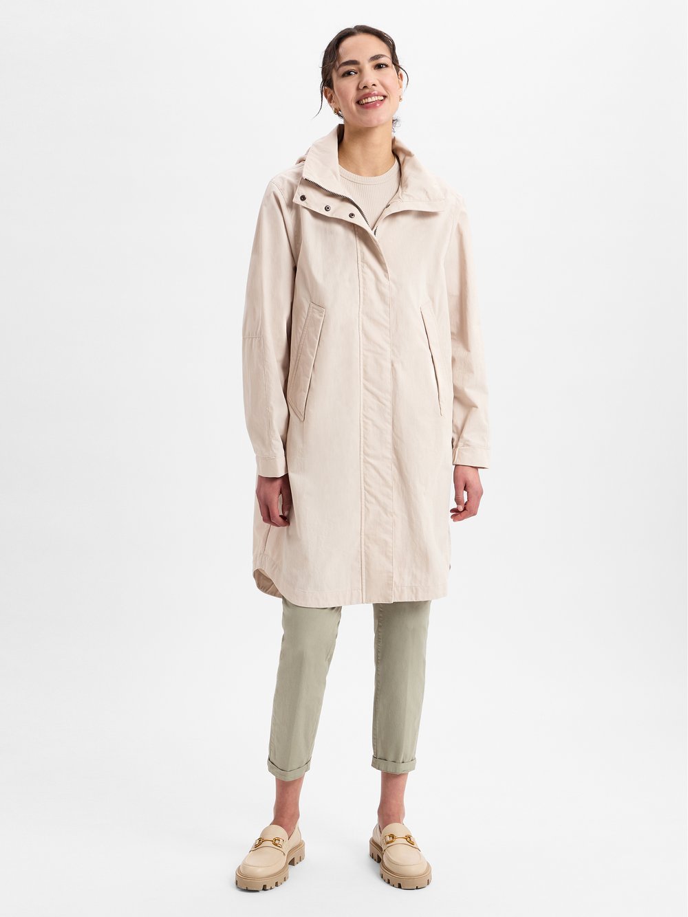 Camel Active Kurzmantel Damen Baumwolle