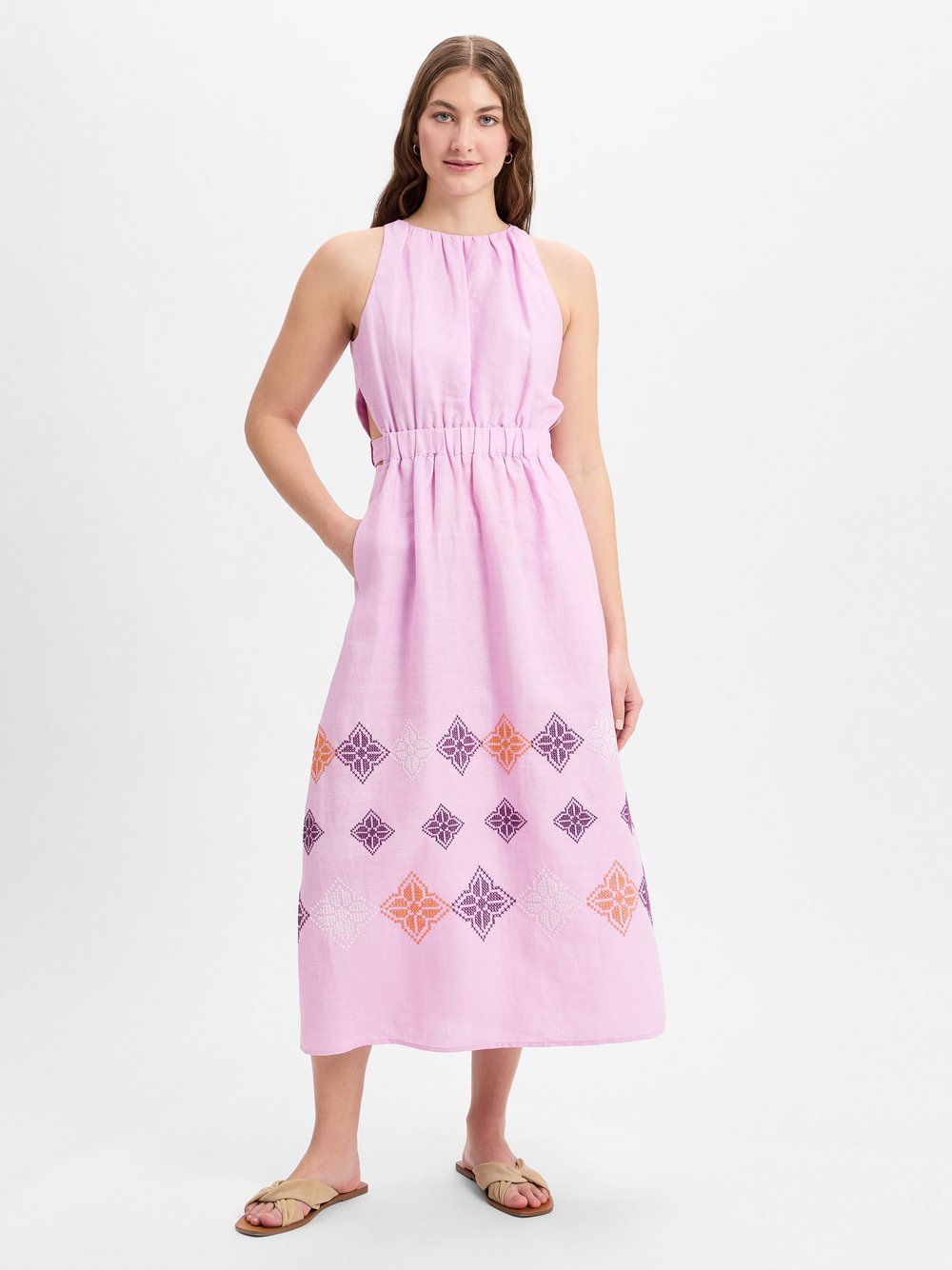 IPURI Leinenkleid Damen