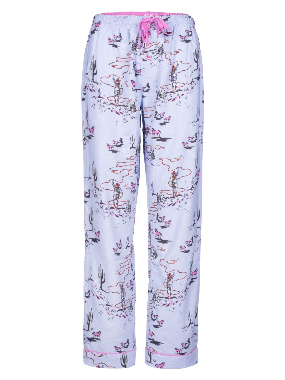 PJ Salvage Pyjamahose Damen Baumwolle bedruckt